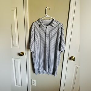 Men’s Southern Point Co Performance Striped Golf Casual Shirt Size XL